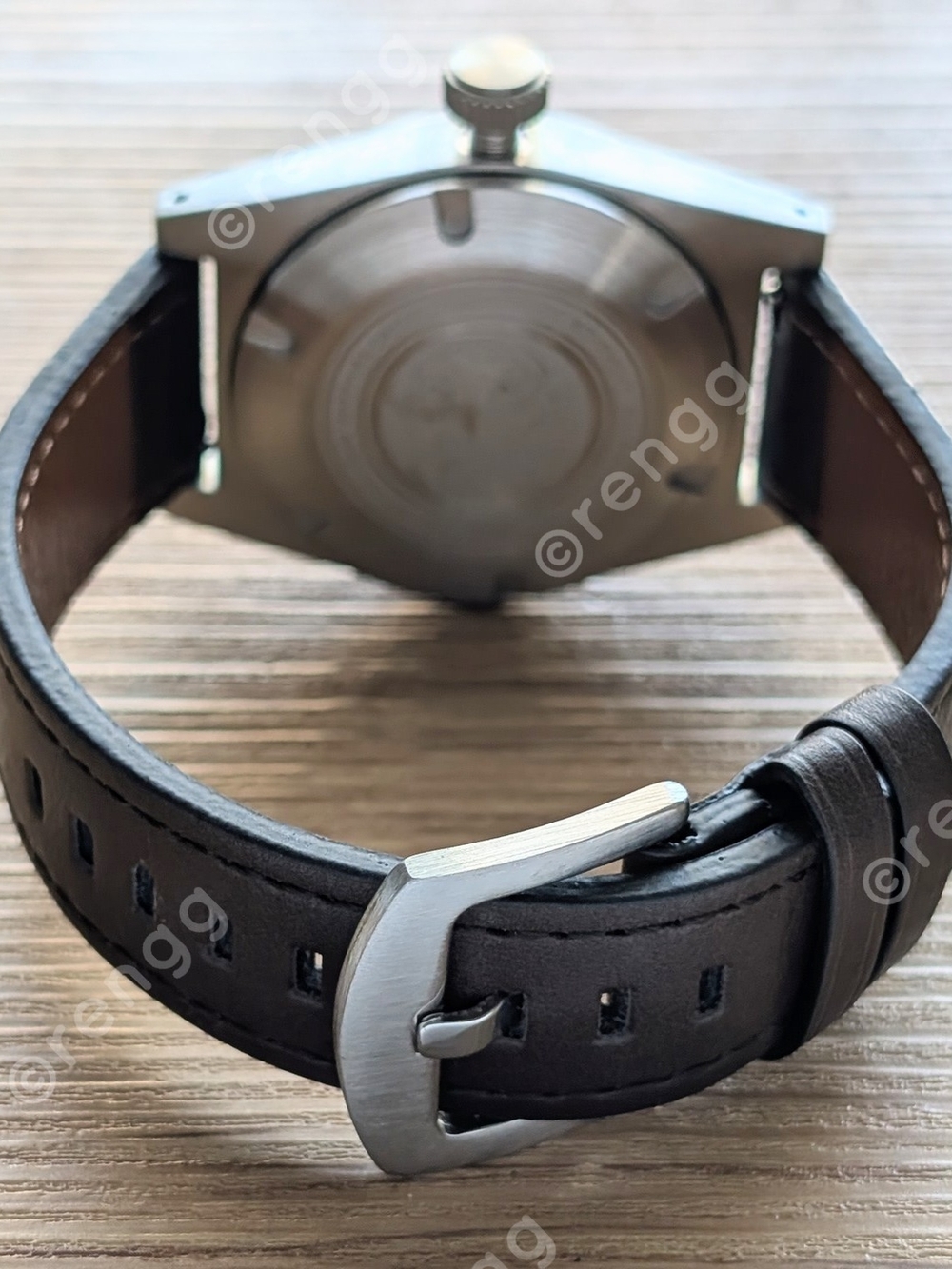 38mm DressWatch Seiko TMI VH31 "The Eye" Mod Watch Smooth Sweep Second Sapphire - Picture 3 of 12